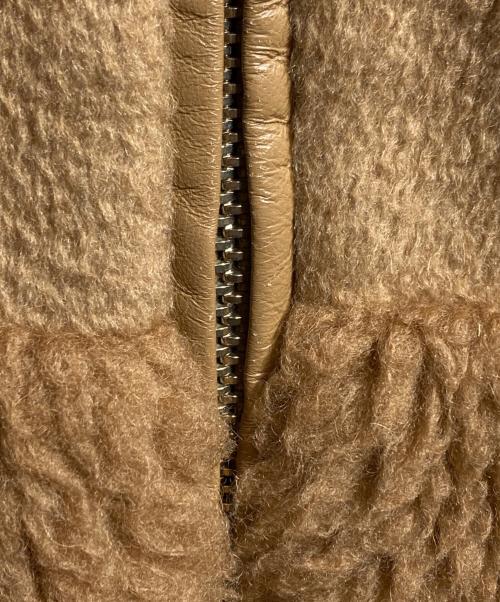 MaxMara（マックスマーラ）MaxMara (マックスマーラ) テディベアキャメルフーデットコート ブラウン サイズ:36の古着・服飾アイテム
