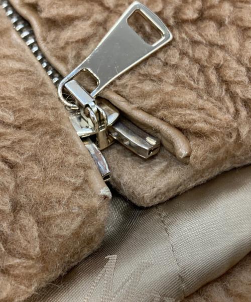 MaxMara（マックスマーラ）MaxMara (マックスマーラ) テディベアキャメルフーデットコート ブラウン サイズ:36の古着・服飾アイテム