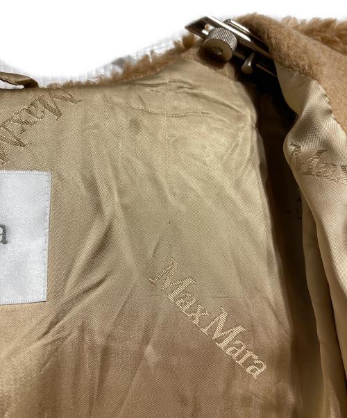 MaxMara（マックスマーラ）MaxMara (マックスマーラ) テディベアキャメルフーデットコート ブラウン サイズ:36の古着・服飾アイテム