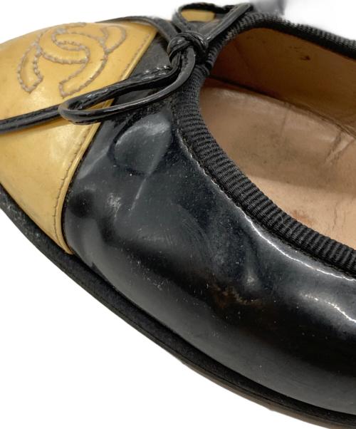 CHANEL（シャネル）CHANEL (シャネル) バイカラーキャップトゥパンプス/Two-tone cap-toe pumps ブラック サイズ:37の古着・服飾アイテム