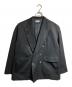 MAISON SPECIAL（メゾンスペシャル）の古着「Wool Mix Gabardine Prime-Over Peaked Lapel Doubl/ウールミックスギャバジンプライムオーバーピークドラペルダブルテーラードジャケットe Tailored Jacket」｜ブラック