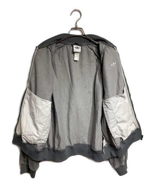 adidas（アディダス）adidas (アディダス) LOOSE SST DENIM BLACK WASH JACKET グレー サイズ:Mの古着・服飾アイテム