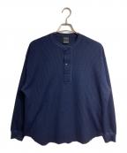 DAIWA PIER39ダイワ ピア39）の古着「TECH THERMAL HENLEY CREW L/S/テック サーマル ヘンリー クルー　ロングリーブ」｜ネイビー