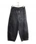 GLAMOUR（グラマー）の古着「コーティングバギーデニムパンツ/Coated baggy denim pants」｜ブラック