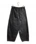 GLAMOUR (グラマー) コーティングバギーデニムパンツ/Coated baggy denim pants ブラック サイズ:－：6000円