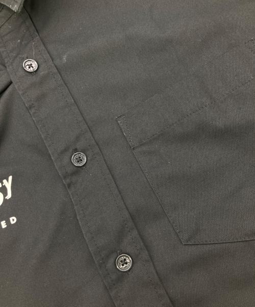 stussy（ステューシー）stussy (ステューシー) S/Sワークシャツ ブラック サイズ:Mの古着・服飾アイテム