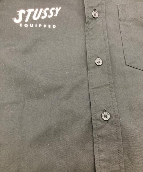 stussy（ステューシー）stussy (ステューシー) S/Sワークシャツ ブラック サイズ:Mの古着・服飾アイテム