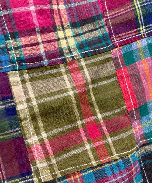 POLO RALPH LAUREN（ポロ・ラルフローレン）POLO RALPH LAUREN (ポロ・ラルフローレン) チェックパッチワークパンツ/Check patchwork pants レッド サイズ:32相当の古着・服飾アイテム