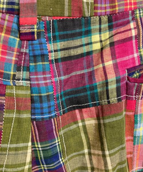 POLO RALPH LAUREN（ポロ・ラルフローレン）POLO RALPH LAUREN (ポロ・ラルフローレン) チェックパッチワークパンツ/Check patchwork pants レッド サイズ:32相当の古着・服飾アイテム