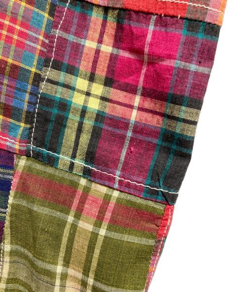 POLO RALPH LAUREN（ポロ・ラルフローレン）POLO RALPH LAUREN (ポロ・ラルフローレン) チェックパッチワークパンツ/Check patchwork pants レッド サイズ:32相当の古着・服飾アイテム