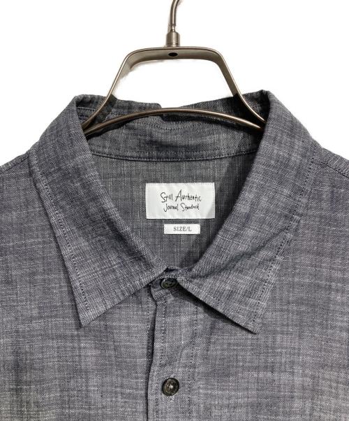 JOURNAL STANDARD（ジャーナルスタンダード）JOURNAL STANDARD (ジャーナルスタンダード) レギュラーカラーシャツ グレー サイズ:Lの古着・服飾アイテム