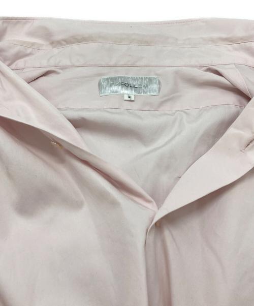 FOLL（フォル）FOLL (フォル) 26SS washed broad dress shirt/ウォッシュドブロードドレスシャツ ピンク サイズ:３の古着・服飾アイテム