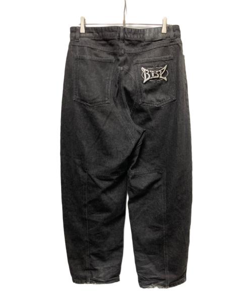 BlackEyePatch（ブラックアイパッチ）BlackEyePatch (ブラックアイパッチ) WIRED RIDER BIKER JEANS ブラック サイズ:Lの古着・服飾アイテム