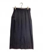 COMME des GARCONSコムデギャルソン）の古着「ボックスプリーツロングスカート/Box pleat long skirt」｜ブラック