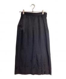 COMME des GARCONS（コムデギャルソン）の古着「ボックスプリーツロングスカート/Box pleat long skirt」｜ブラック