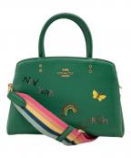 COACHコーチ）の古着「ミニリリーハンドバッグ/Mini Lily Handbag」｜グリーン