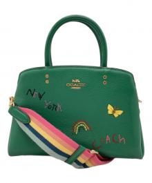 COACH（コーチ）の古着「ミニリリーハンドバッグ/Mini Lily Handbag」｜グリーン