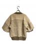 sacai (サカイ) ボリュームボーダーニット/Volume border knit ベージュ×グリーン サイズ:4：20000円