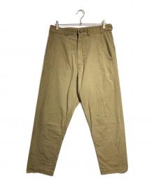 COMME des GARCONS HOMME PLUS（コムデギャルソンオムプリュス）の古着「コットンナイロンクロスベイカーパンツ/Cotton Nylon Cross Baker Pants」｜ブラウン
