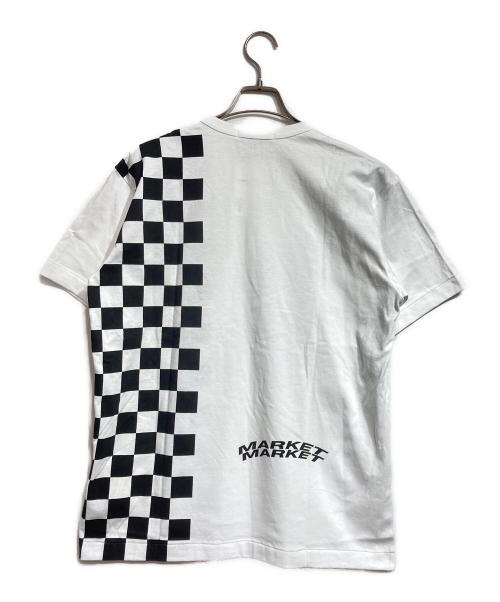COMME des GARCONS（コムデギャルソン）COMME des GARCONS (コムデギャルソン) パネルチェックTシャツ/Panel check T-shirt ホワイト サイズ:XLの古着・服飾アイテム