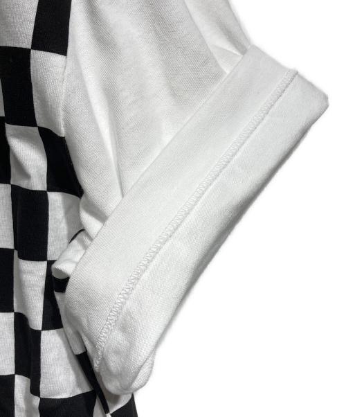 COMME des GARCONS（コムデギャルソン）COMME des GARCONS (コムデギャルソン) パネルチェックTシャツ/Panel check T-shirt ホワイト サイズ:XLの古着・服飾アイテム