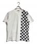 COMME des GARCONS（コムデギャルソン）の古着「パネルチェックTシャツ/Panel check T-shirt」｜ホワイト