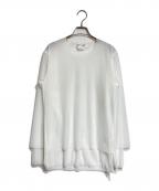 COMME des GARCONS COMME des GARCONSコムデギャルソン コムデギャルソン）の古着「Layered long-sleeved t-shirt/レイヤード長袖カットソー」｜ホワイト