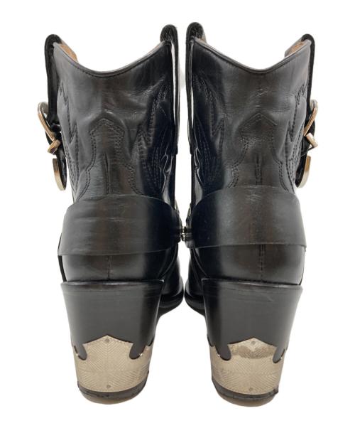 TOGA PULLA（トーガ プルラ）TOGA PULLA (トーガ プルラ) ウエスタンハーネスショートブーツ/Western Harness Short Boots ブラック サイズ:35の古着・服飾アイテム