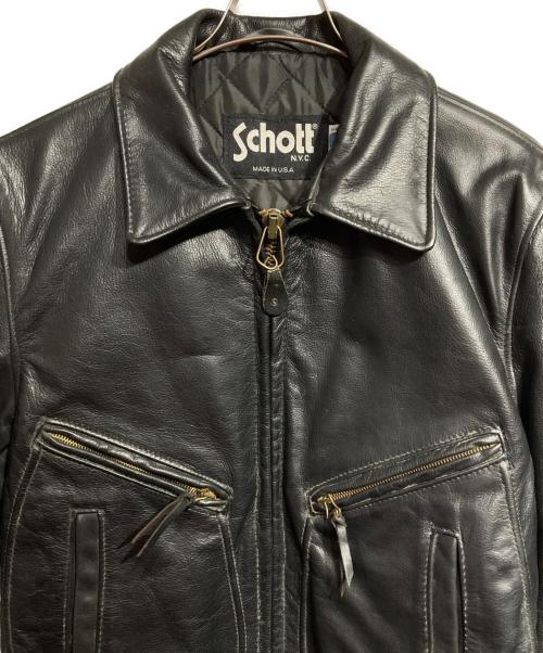 Schott（ショット）Schott (ショット) 637シングルライダースジャケット/Single rider jacket ブラック サイズ:36の古着・服飾アイテム
