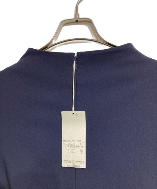 Conges payes（コンジェ ペイエ）Conges payes (コンジェ ペイエ) タックスリーブワンピース/Tucked-sleeve dress ネイビー サイズ:Mの古着・服飾アイテム