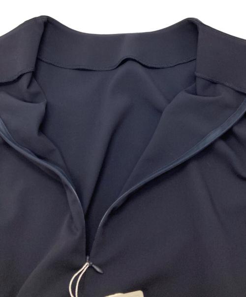 Conges payes（コンジェ ペイエ）Conges payes (コンジェ ペイエ) タックスリーブワンピース/Tucked-sleeve dress ネイビー サイズ:Mの古着・服飾アイテム