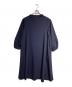 Conges payes（コンジェ ペイエ）の古着「タックスリーブワンピース/Tucked-sleeve dress」｜ネイビー