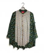 Vivienne Westwood RED LABELヴィヴィアンウエストウッドレッドレーベル）の古着「ボタニカルシャツワンピース/Botanical shirt dress」｜グリーン