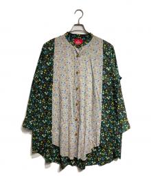 Vivienne Westwood RED LABEL（ヴィヴィアンウエストウッドレッドレーベル）の古着「ボタニカルシャツワンピース/Botanical shirt dress」｜グリーン