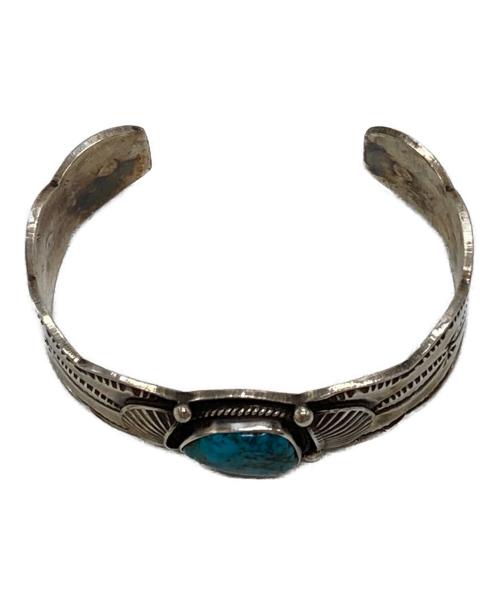 NAVAHO（ナバホ）NAVAHO (ナバホ) ターコイズバングル/turquoise bangle シルバー サイズ:腕回り16.5cm・重さ42.8gの古着・服飾アイテム
