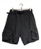WHITE MOUNTAINEERINGホワイトマウンテ二アニング）の古着「CARGO SHORT PANTS/カーゴショートパンツ」｜ブラック