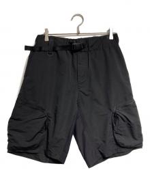 WHITE MOUNTAINEERING（ホワイトマウンテ二アニング）の古着「CARGO SHORT PANTS/カーゴショートパンツ」｜ブラック