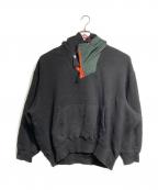 KOLORカラー）の古着「プルオーバーパーカー/Pullover Hoodie」｜ブラック