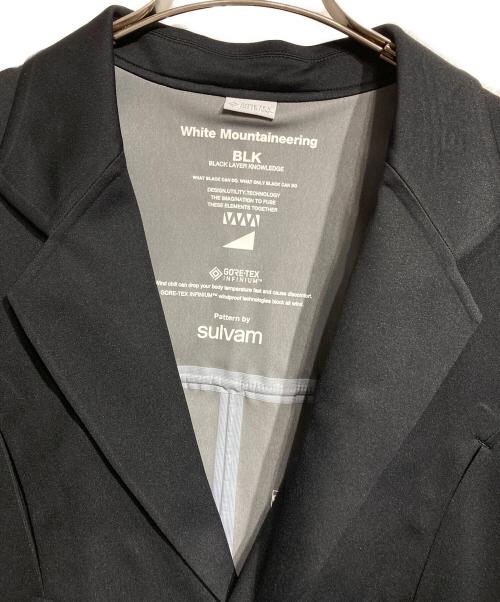 WHITE MOUNTAINEERING（ホワイトマウンテ二アニング）WHITE MOUNTAINEERING (ホワイトマウンテ二アニング) sulvam (サルバム) GORE-TEX INFINIUM JERSEY LAPEL JACKET ブラック サイズ:０の古着・服飾アイテム