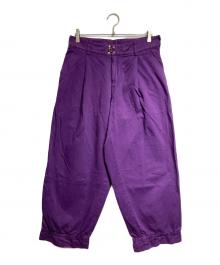 KOLOR（カラー）の古着「製品染めチノクロスワイドパンツ/Chino wide-leg pants」｜パープル