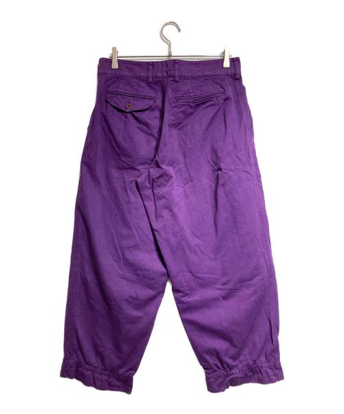 KOLOR（カラー）KOLOR (カラー) 製品染めチノクロスワイドパンツ/Chino wide-leg pants パープル サイズ:1の古着・服飾アイテム