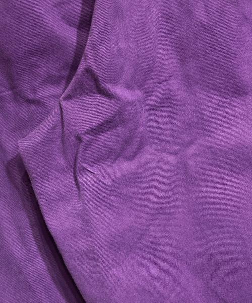 KOLOR（カラー）KOLOR (カラー) 製品染めチノクロスワイドパンツ/Chino wide-leg pants パープル サイズ:1の古着・服飾アイテム