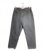 CIOTAシオタ）の古着「13,5ozワイドテーパードデニム/Denim Pants」｜ブラック