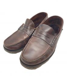 PARABOOT（パラブーツ）の古着「CORAUXコインローファー/Coin loafers」｜ブラウン