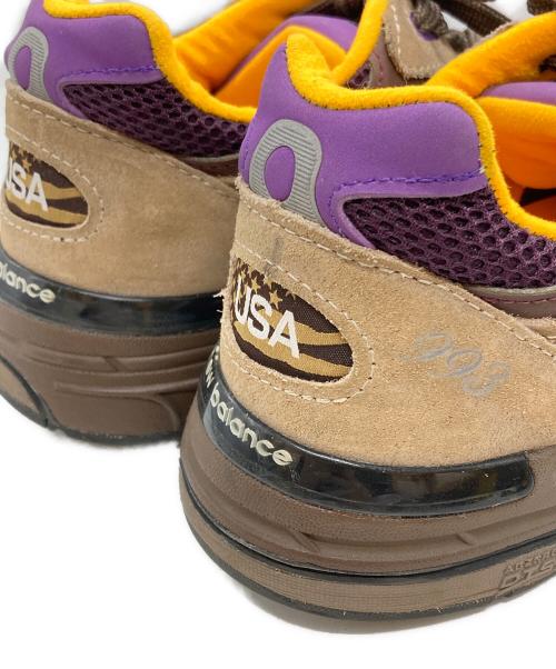 NEW BALANCE（ニューバランス）NEW BALANCE (ニューバランス) U993MU/スニーカー ブラウン×パープル サイズ:27の古着・服飾アイテム