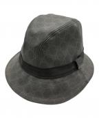 GUCCIグッチ）の古着「GGグッチシマPVCコーティングハット/GG Guccissima PVC Coated Hat」｜ブラック