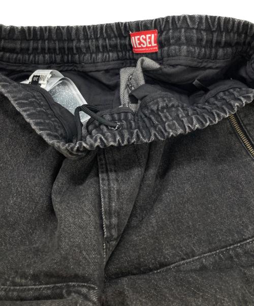 DIESEL（ディーゼル）DIESEL (ディーゼル) D-BAERTSON-Sカーゴデニム ブラック サイズ:76cm（W30）の古着・服飾アイテム