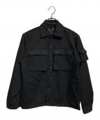 BEAMS PLUSビームスプラス）の古着「MIL Shirt-Jacket/ミリタリーシャツジャケット」｜ブラック