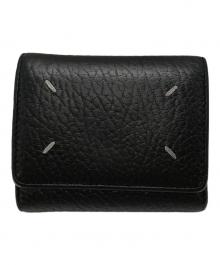 Maison Margiela（メゾンマルジェラ）の古着「4ステッチ 三つ折り ウォレット/Wallet」｜ブラック