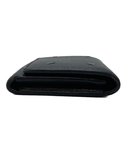 Maison Margiela（メゾンマルジェラ）Maison Margiela (メゾンマルジェラ) 4ステッチ 三つ折り ウォレット/Wallet ブラックの古着・服飾アイテム